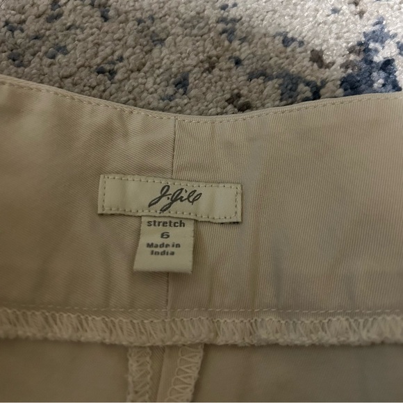 J. Jill Stretch Beige Cropped Trouser Pants Size 6 - Picture 4 of 8